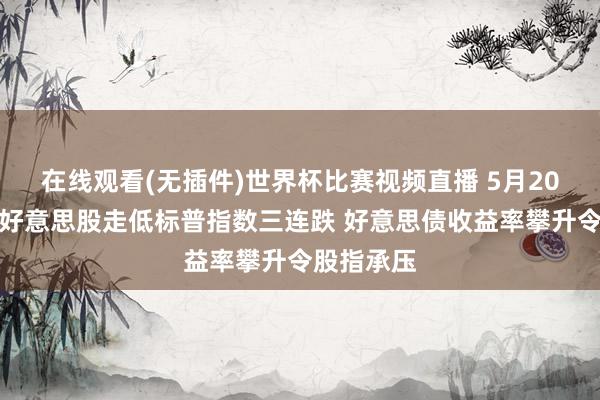 在线观看(无插件)世界杯比赛视频直播 5月20日收盘：好意思股走低标普指数三连跌 好意思债收益率攀升令股指承压