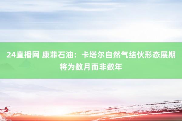24直播网 康菲石油：卡塔尔自然气结伙形态展期将为数月而非数年