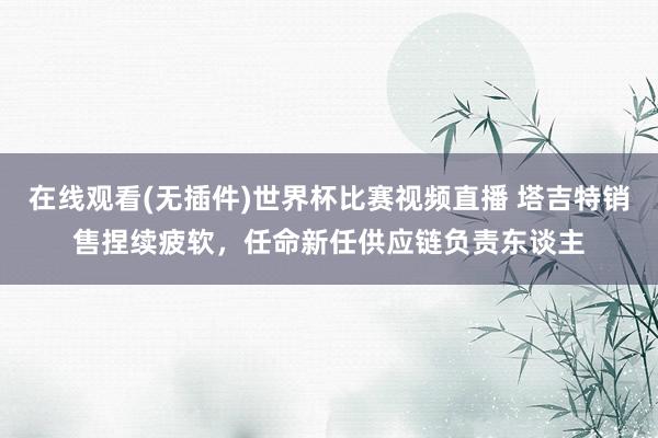 在线观看(无插件)世界杯比赛视频直播 塔吉特销售捏续疲软，任命新任供应链负责东谈主