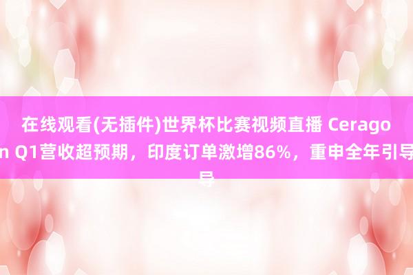 在线观看(无插件)世界杯比赛视频直播 Ceragon Q1营收超预期，印度订单激增86%，重申全年引导