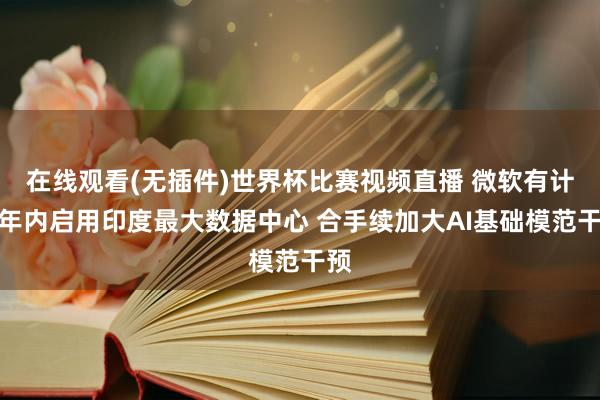 在线观看(无插件)世界杯比赛视频直播 微软有计划年内启用印度最大数据中心 合手续加大AI基础模范干预