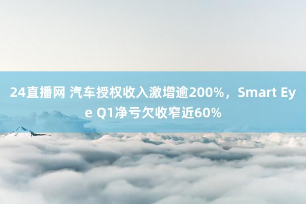 24直播网 汽车授权收入激增逾200%，Smart Eye Q1净亏欠收窄近60%