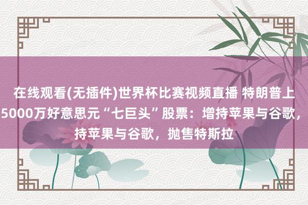 在线观看(无插件)世界杯比赛视频直播 特朗普上季度来往超5000万好意思元“七巨头”股票：增持苹果与谷歌，抛售特斯拉