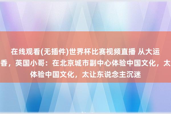在线观看(无插件)世界杯比赛视频直播 从大运河冲浪到登第制香，英国小哥：在北京城市副中心体验中国文化，太让东说念主沉迷