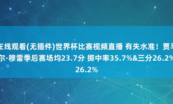 在线观看(无插件)世界杯比赛视频直播 有失水准！贾马尔·穆雷季后赛场均23.7分 掷中率35.7%&三分26.2%