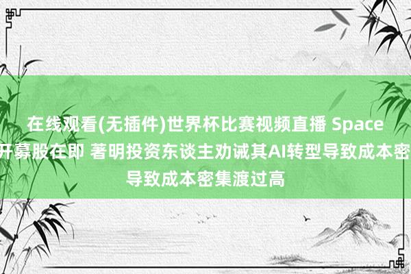 在线观看(无插件)世界杯比赛视频直播 SpaceX初次公开募股在即 著明投资东谈主劝诫其AI转型导致成本密集渡过高