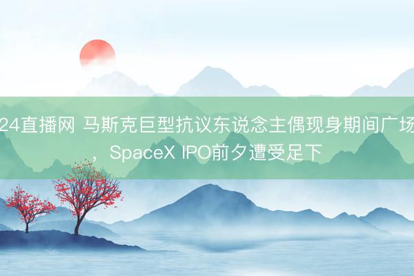 24直播网 马斯克巨型抗议东说念主偶现身期间广场，SpaceX IPO前夕遭受足下